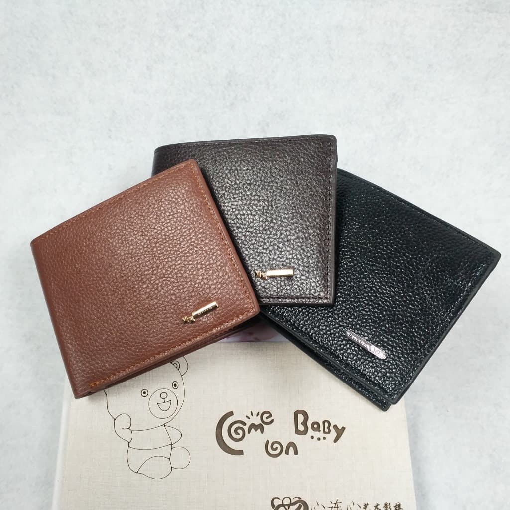 Men's Wallet Travel Vendor Wallet Multifunctional PU Wallet Taobao Gift Factory Stock Horizontal Short Wallet