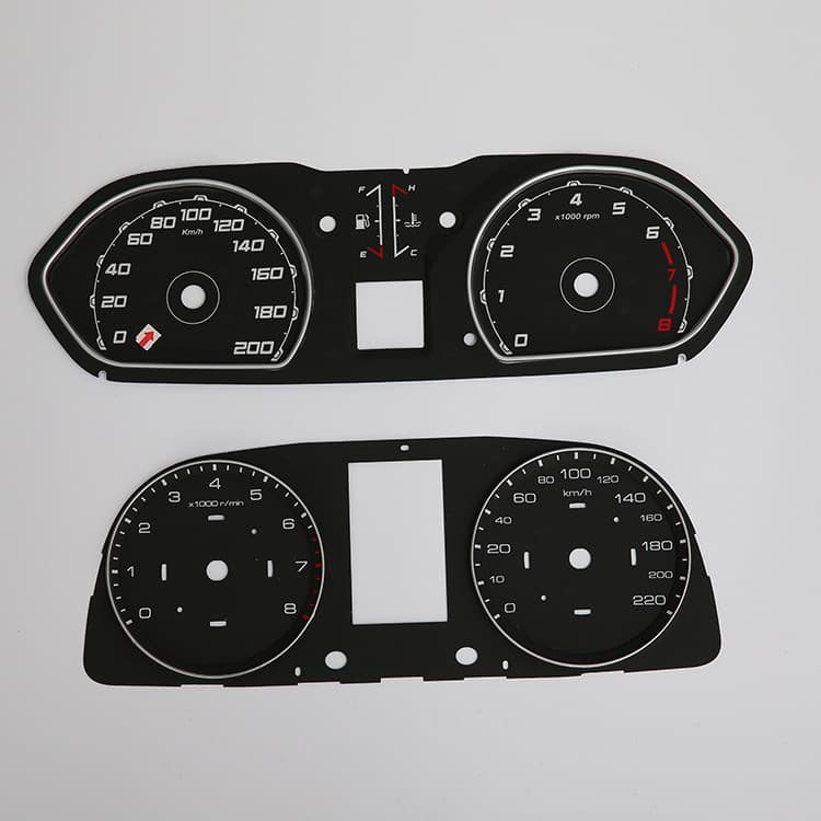 Wenzhou Factory Custom Automotive Instrument Dial, Car Dashboard, Precision Instrument Dial Wholesale