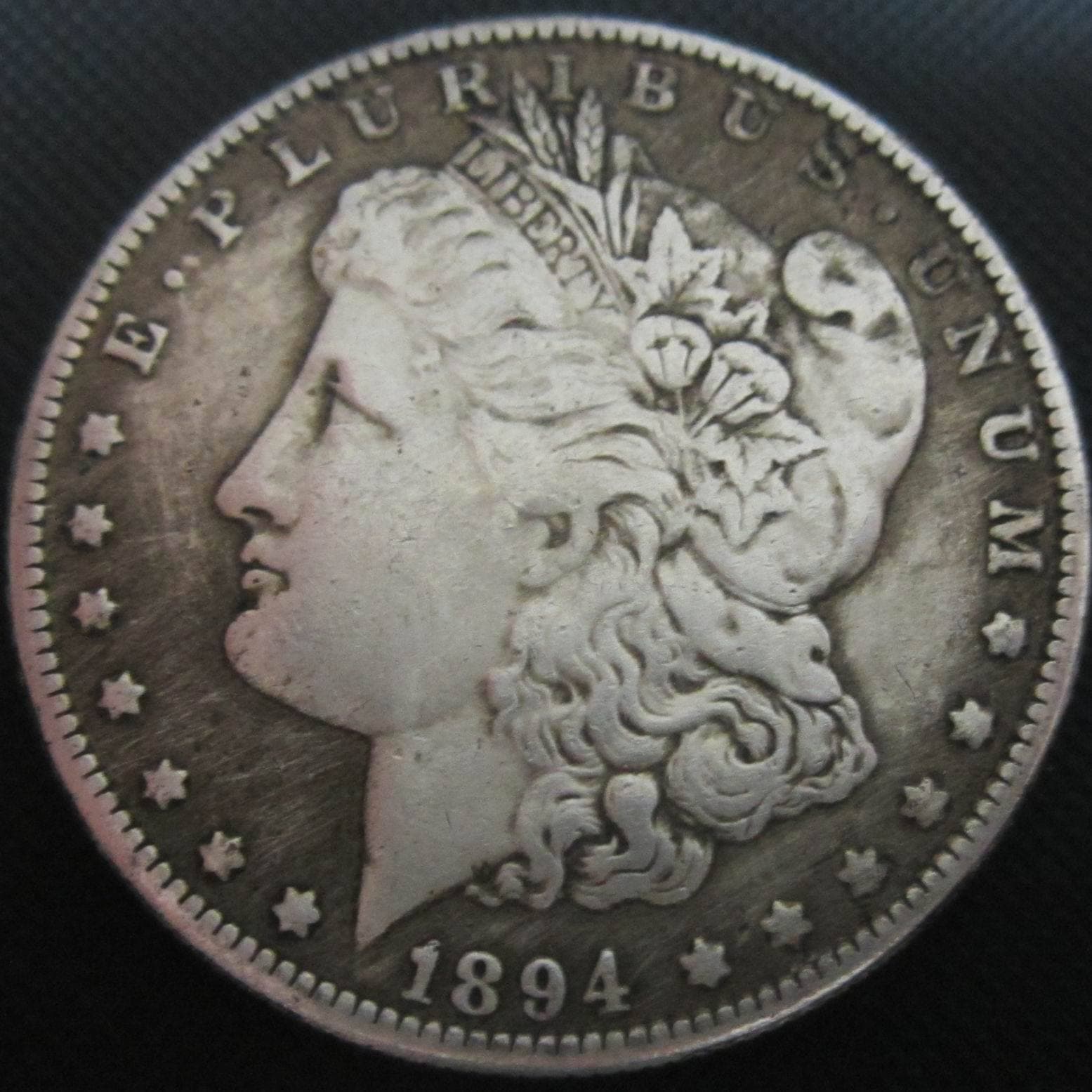 Diameter 38mm Copper Core 1894 US Imitation Silver Dollar, Sound-Emitting Imitation Silver Dollar, Moore Coin, Morgan Coin