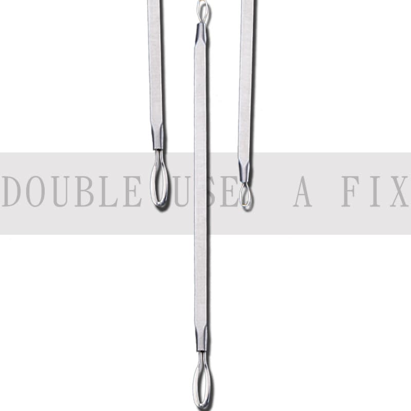 Stainless Steel Double-Ended Pimple Extractor Blackhead Remover Comedone Acne Tool Beauty Instrument