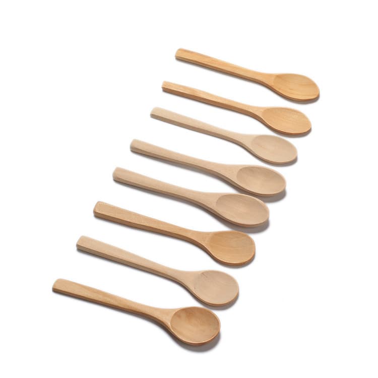 Factory Direct Natural Birch Wood Small Spoon - Eco-Friendly Coffee Spoon, Soup Spoon, Children's Spoon, Honey Spoon