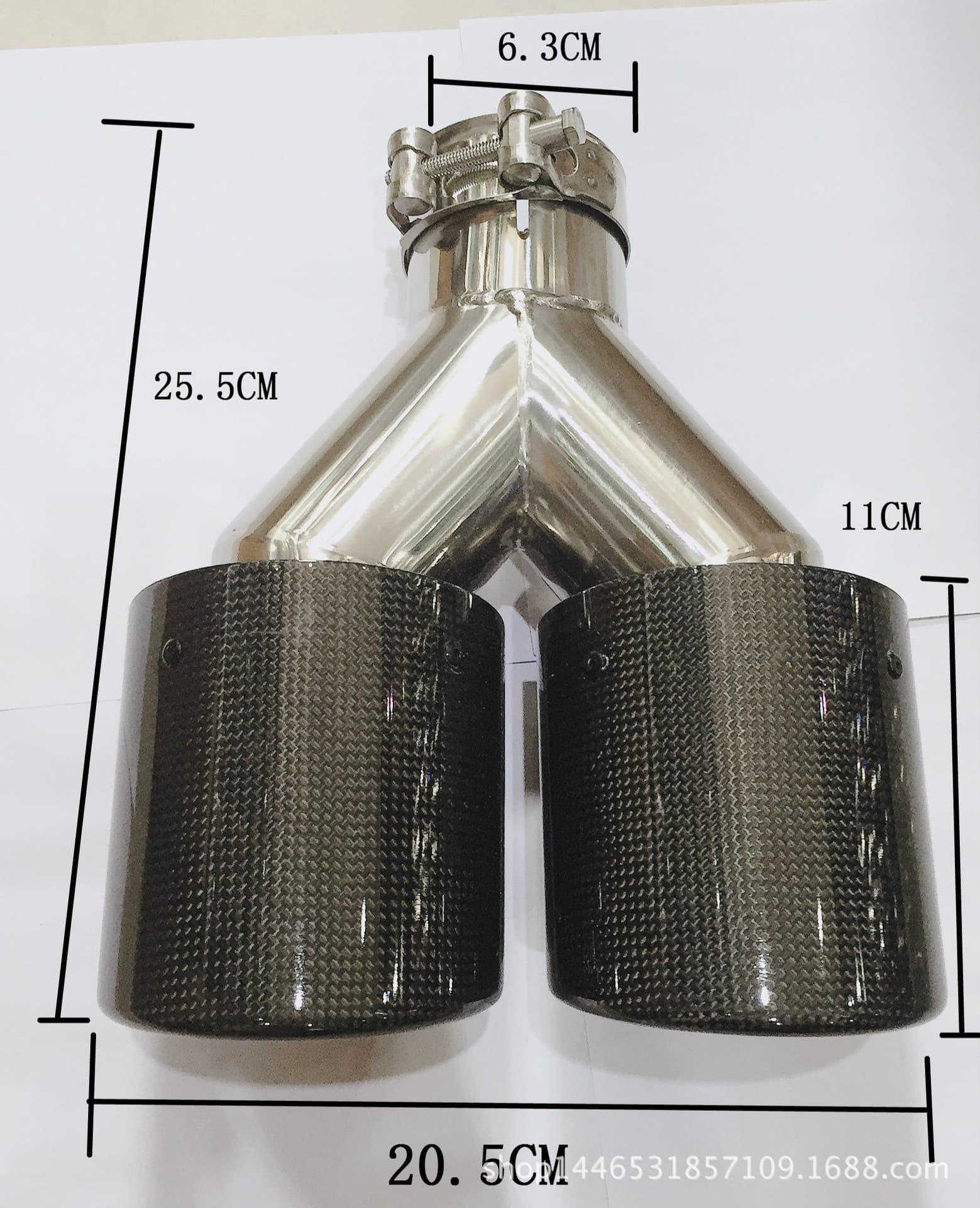 Custom Carbon Slant Cut Muffler Tips / HKS Refitted Exhaust Pipe