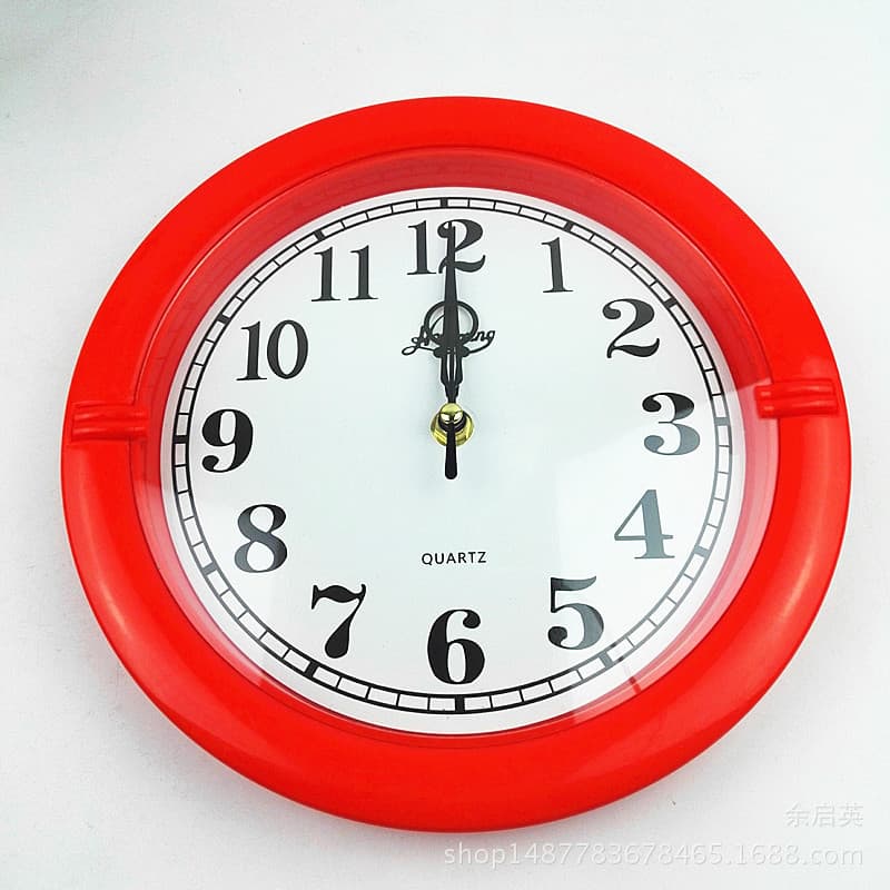 Factory Direct color round wall clock simple fashion style round large digital clock living room bedroom needle watch