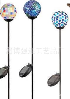 Hot New Solar Ground Spike Light Outdoor Home Lawn Lamp Glass Sunshine Jar Direct Wholesale