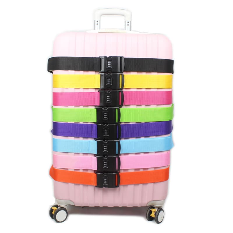 Combination lock luggage straps, straight suitcase bundling bands, box reinforcement safety belts, bundling ropes.