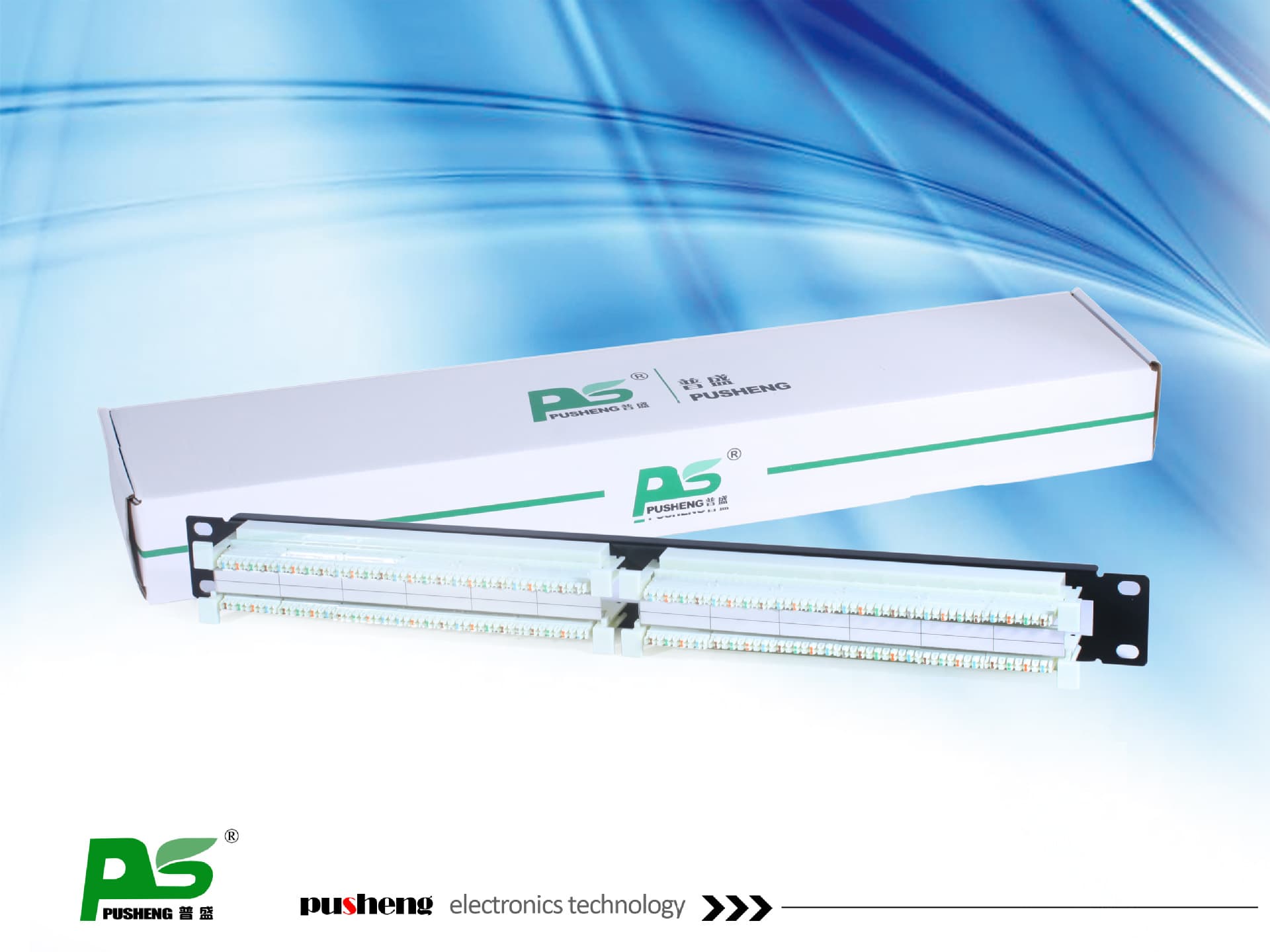 Rack-Mounted 00-Pair 110-Type Patch Panels, Telephone Distribution Frames, Including 100-Pair Modules, OEM Available