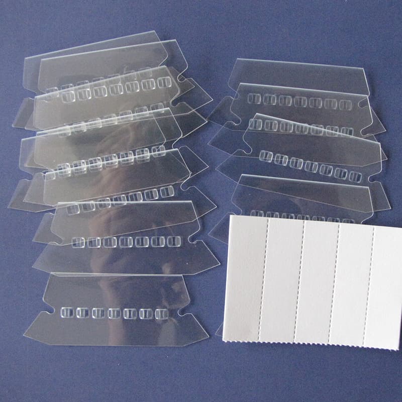 FC/A4 hanging file folder accessories, transparent plastic PVC index label films, photographic film with adhesive backing