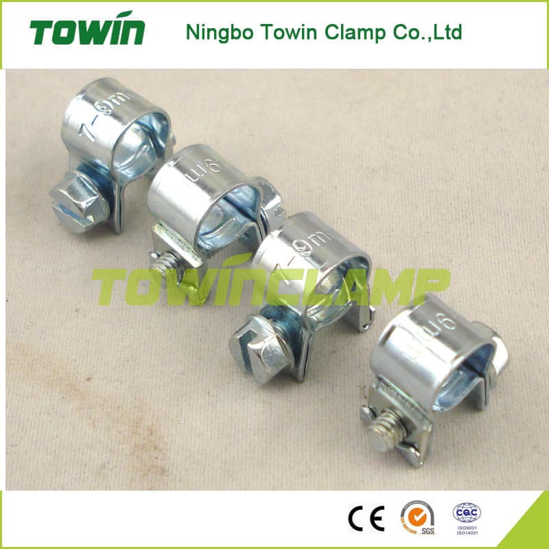 The manufacturer delivers galvanized oil pipe clamps, water pipe clamps, throat clamps, watch clamps, small mini pipe clamps 8mm-20mm