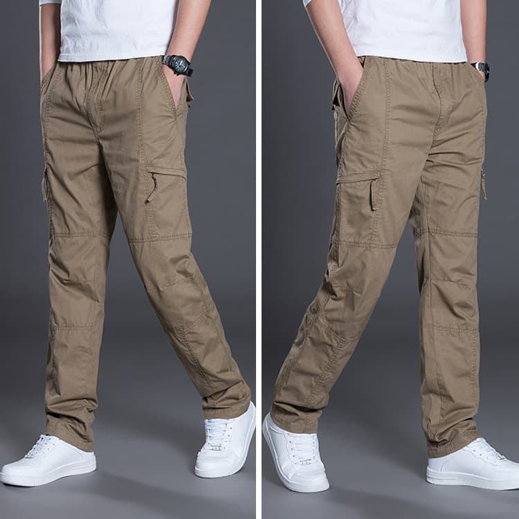 eBay Men's Plus Size Long Pants, Foreign Trade Casual Plus Size Trousers, Thin Long Pants, Straight-leg Cargo Pants Wholesale