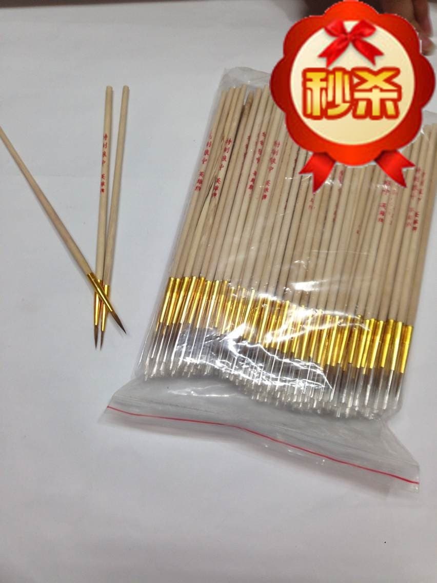 Factory Direct Wolf Big, Medium, Small Wolf Hair Drawing Pen Line Art Brush Craft Painting Brush Wholesale