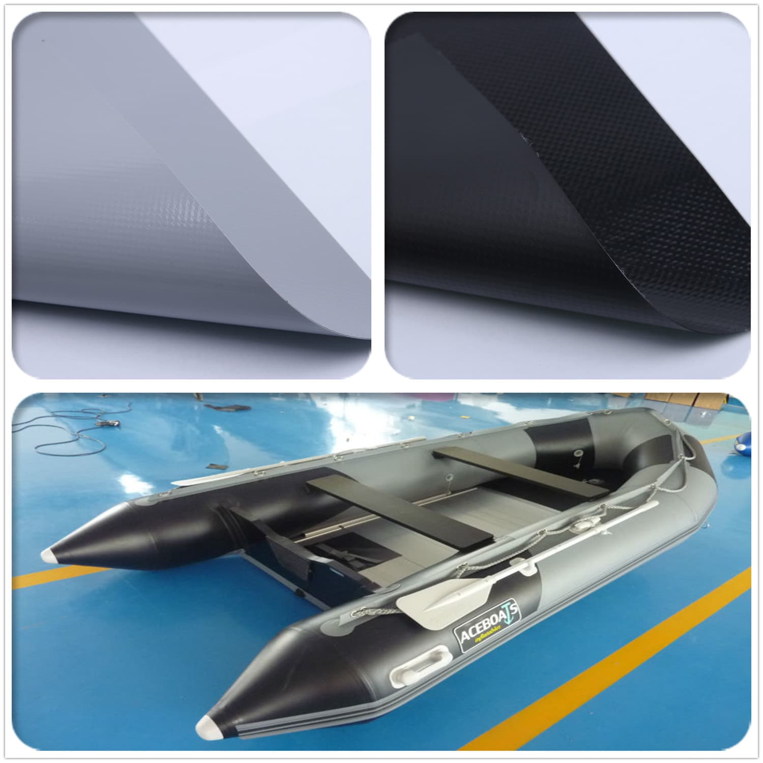 Supply of Air-tight, Wear-resistant, and Tear-resistant PVC Coated Mesh Fabric for Inflatable Boats and Kayaks