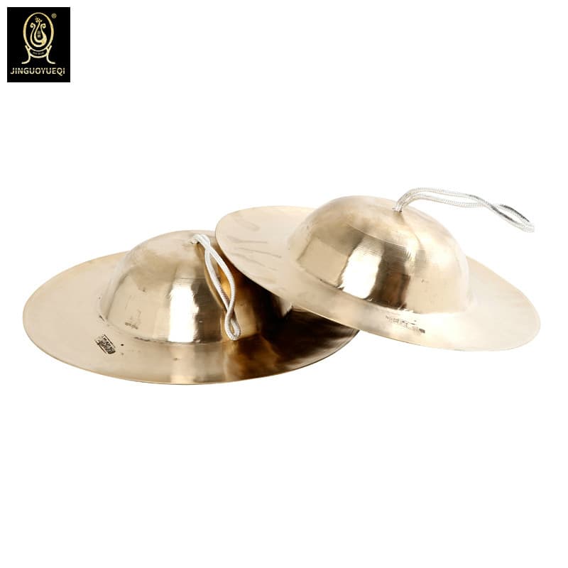 Golden Fruit Musical Instrument Big Head Cymbals Big Hat Cymbals Waist Drum Cymbals Big Top Gongs and Drums Cymbals Thickened Big Cymbals 30 Big Hat Cymbals Special Offer