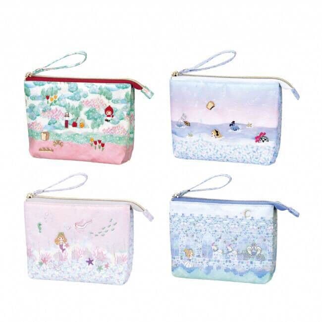 Spot Japanese Petit Fleur Mermaid Little Red Riding Hood Alice Cinderella Double Layer Coin Purse Mobile Phone Bag