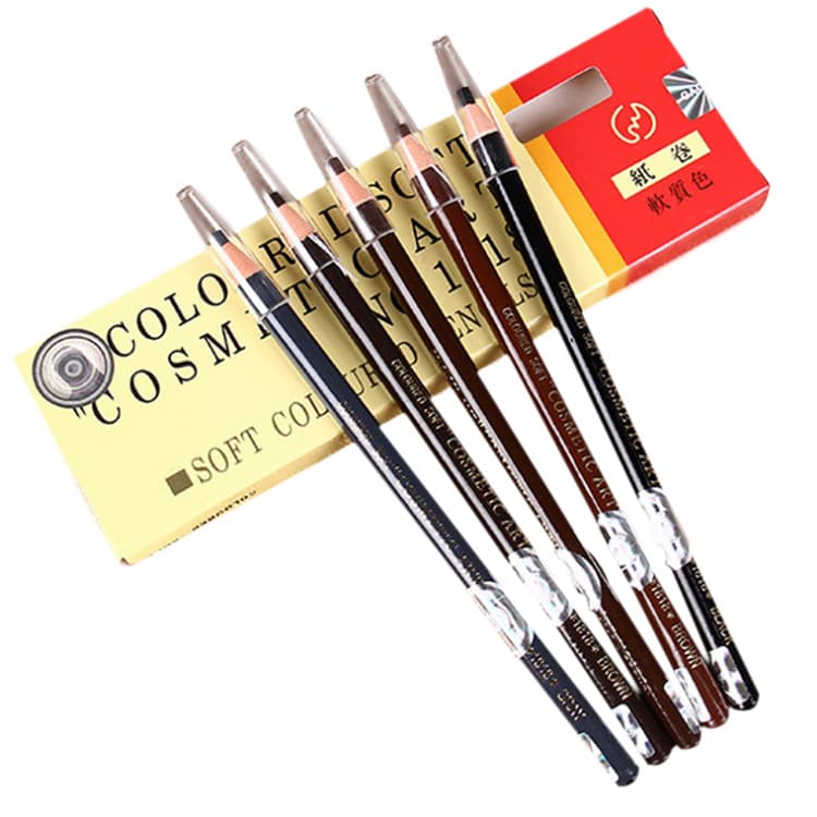 Spot wholesale multi-color 1818 eyebrow pencil, anti-counterfeiting and waterproof string eyebrow pencil, photo studio special ladies makeup eyebrow pencil