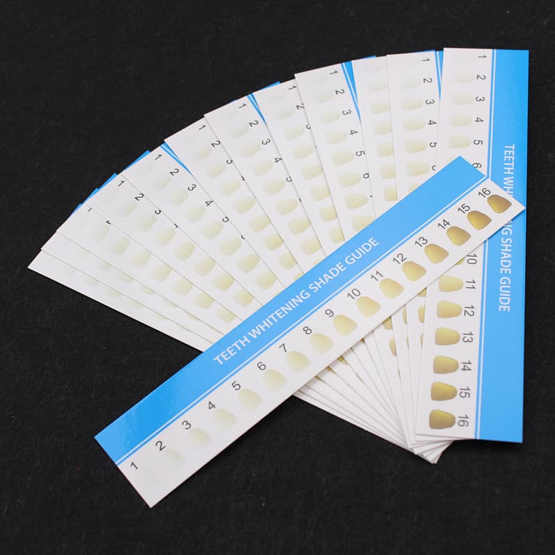 Cold Light Teeth Whitening Shade Guide Dental Cold Light Whitening Agent Color Card Oral Care Products