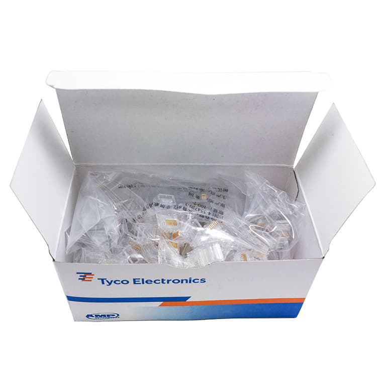 RJ45 Connector Wholesale High Performance Network Connector Box of 100 8P8C Connector