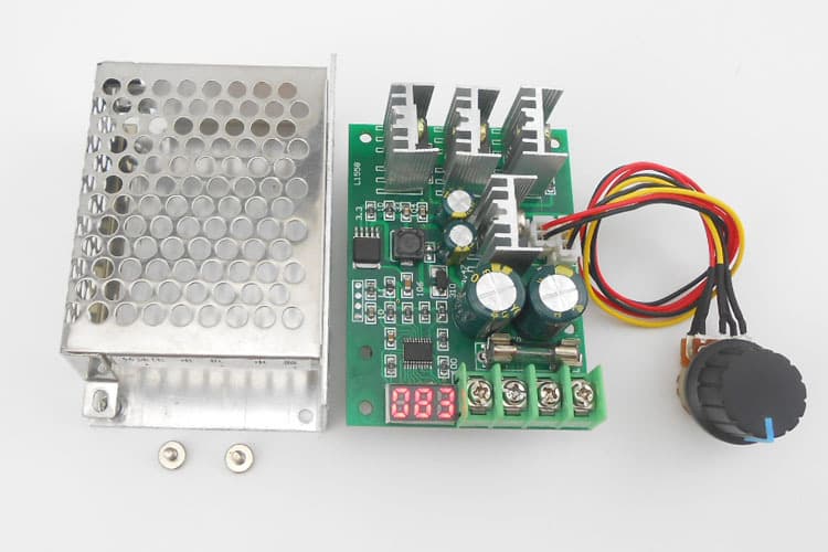 Digital Percentage Display DC Motor Speed Controller PWM Motor Stepless Control Switch 6V 9V 12V 24V 4A