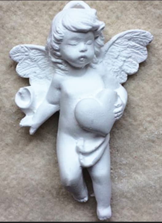 P516 Angel Boy Silicone Mold - Aromatherapy Plaster Mold DIY Handmade Car Mold