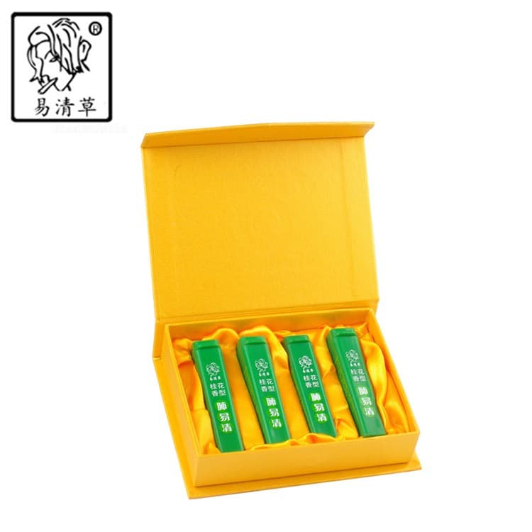Yiqingcao Snuff Powder Lung Clearing Snuff Bottle Smoking Accessories Snuff Stick Mint Powder Osmanthus Flavor 4-Piece Gift Box