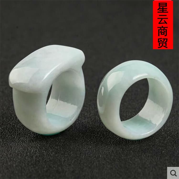 Jade a goods ring thumb pull jade ring men and women jewelry manufacturers wholesale