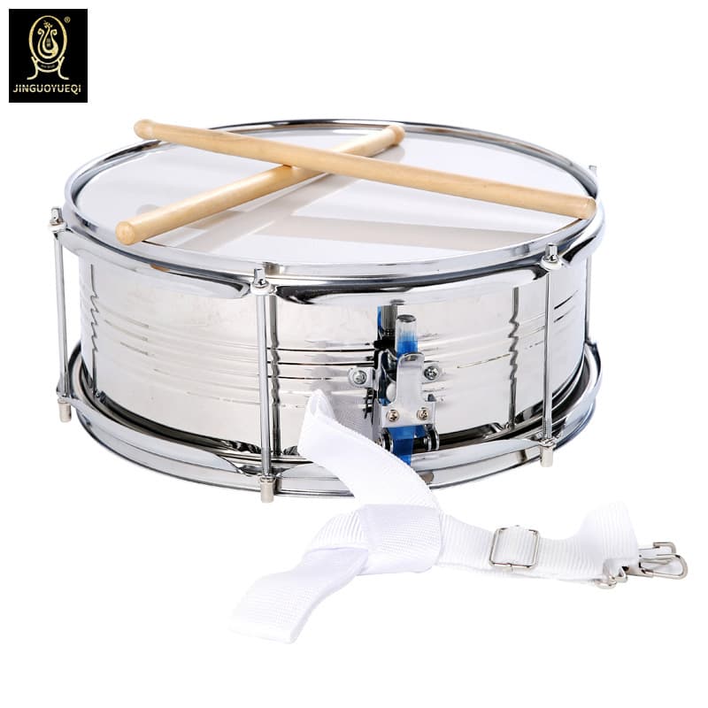 Golden Fruit Musical Instrument Small snare drum 13 inch brigade drum small snare drum military band drum Guangzhou high-grade snare drum Guangzhou drum