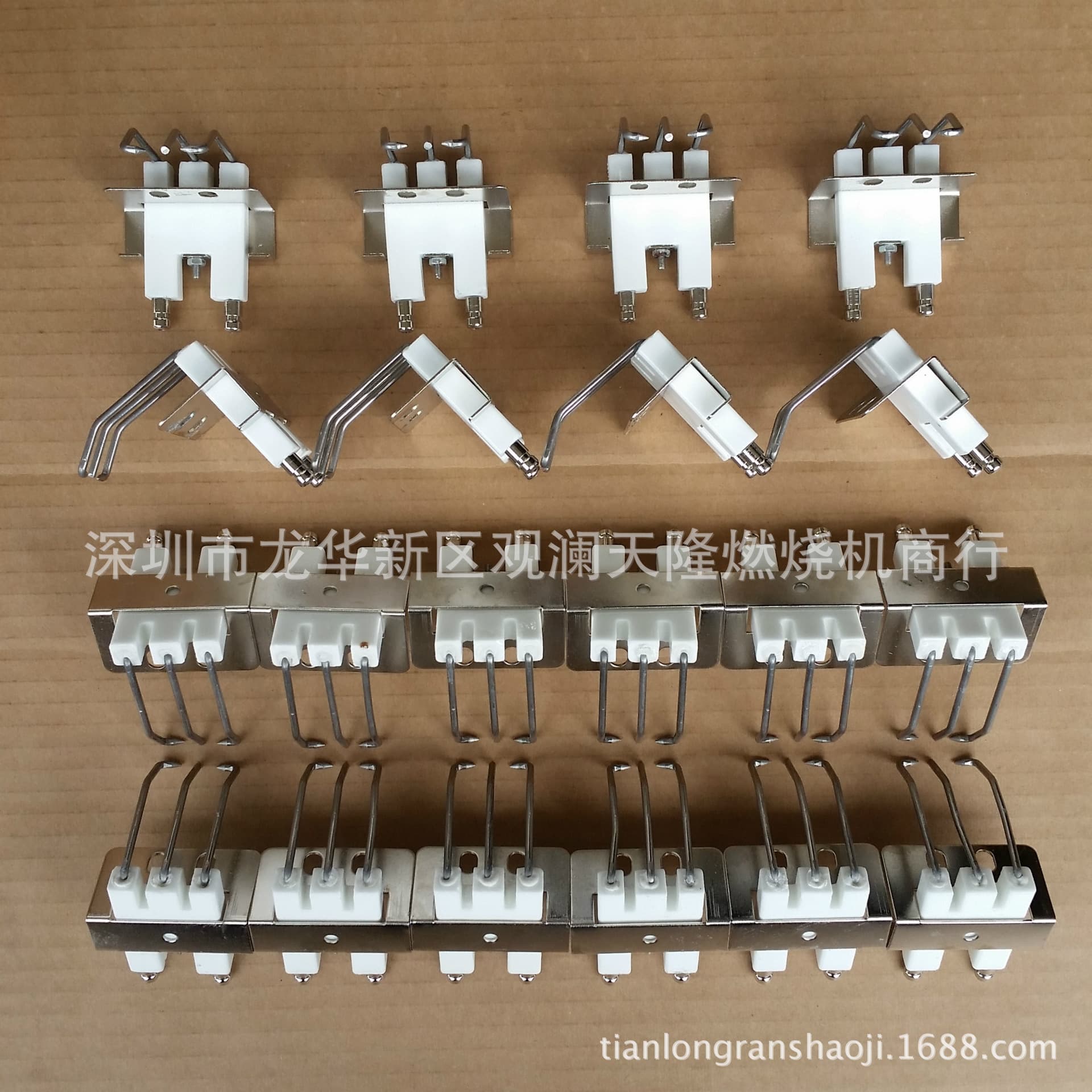 Sales of 1602 and 2402 infrared gas stove heads with triple-pilot ignition sensor needles.