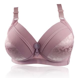 Cross-border Plus Size Bra Women's Thin Wire-free Bra for Middle-aged and Elderly Mothers Comfort Bra