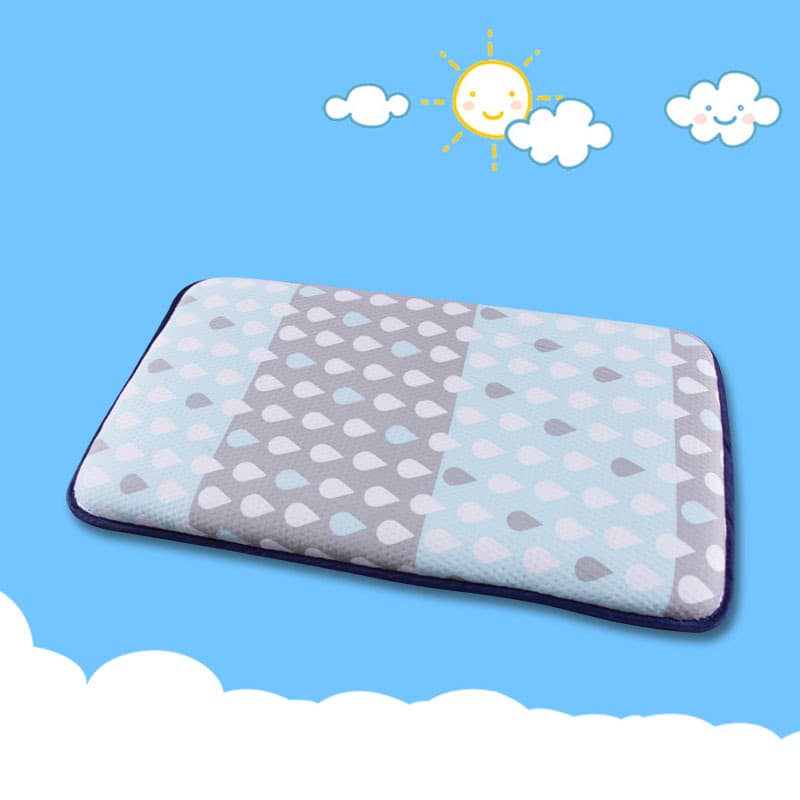 Kangjia baby shaping pillow, all-season washable children's pillow, cartoon waterdrop breathable neck pillow