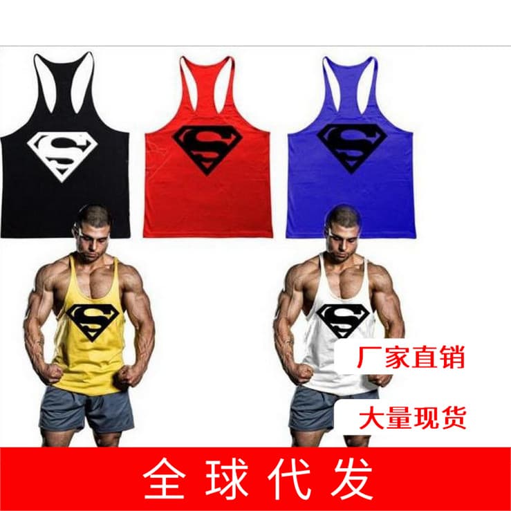 Cross-border e-commerce Marvel Men's Fitness Bodybuilding Camisole Sports Vest Factory