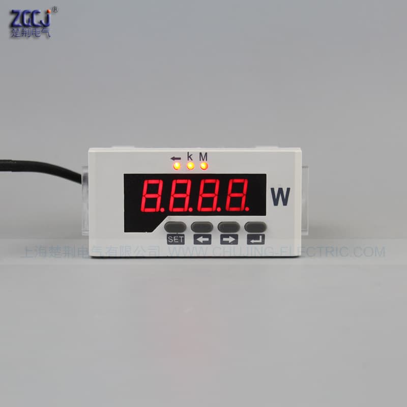Three-Phase Active Power Meter Smart Digital Power Meter Wattmeter Digital Watt Display W Meter Digital Power