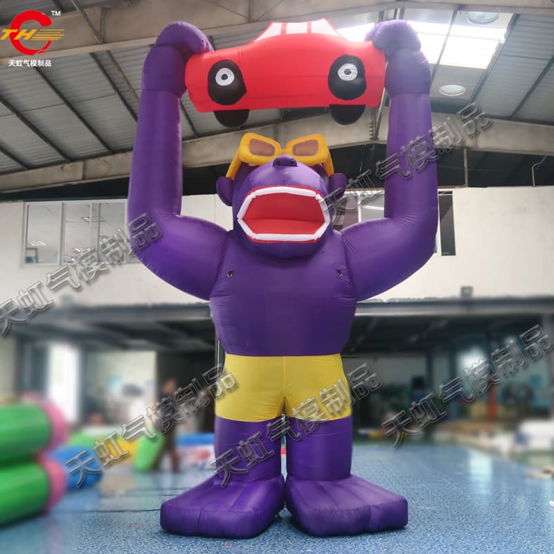 Inflatable gorilla animal cartoon fixed cartoon model design cartoon corporate logo logo cartoon animation