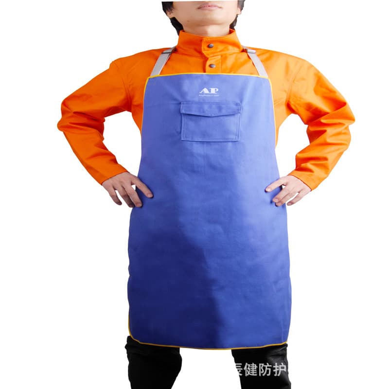 Umeng AP-7036 flame retardant cloth apron, fire retardant cloth apron, welding apron, front body protective apron wholesale
