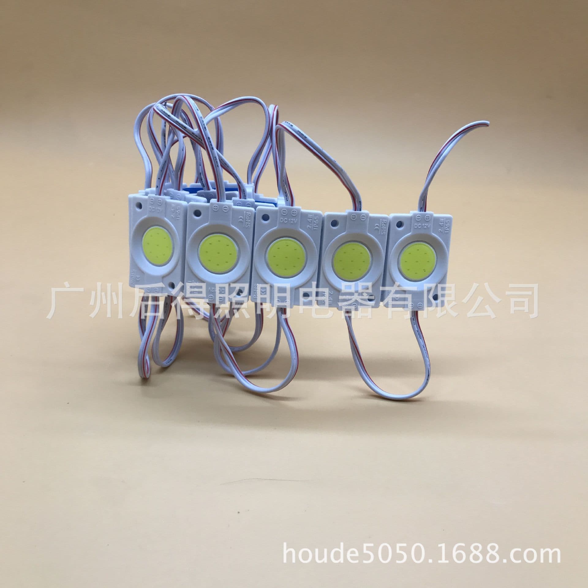 12V Round COB Module, LED Injection Module Single Light 2.4W Advertising Brightening Sign Lighting Wholesale White Light