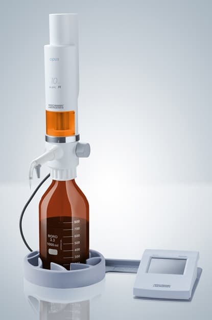 German Hirschmann Opus Electronic Bottle Top Dispenser 10 ml Lainai Bottle Top Pipette