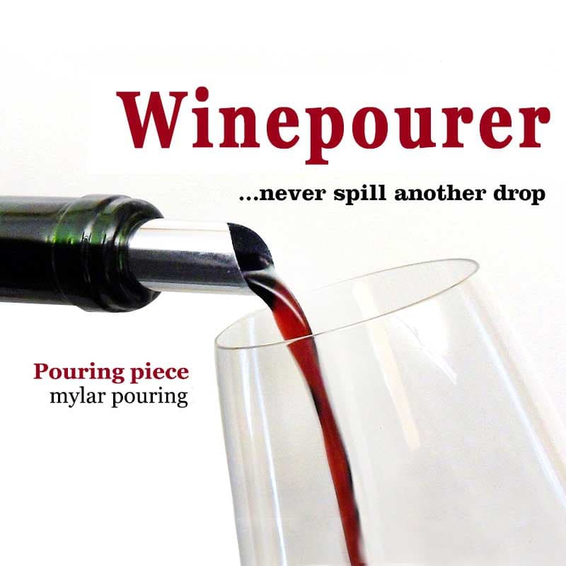 Aluminum foil wine pouring sheet, round wine guide sheet, PET environmentally friendly wine pourer, logo printable.
