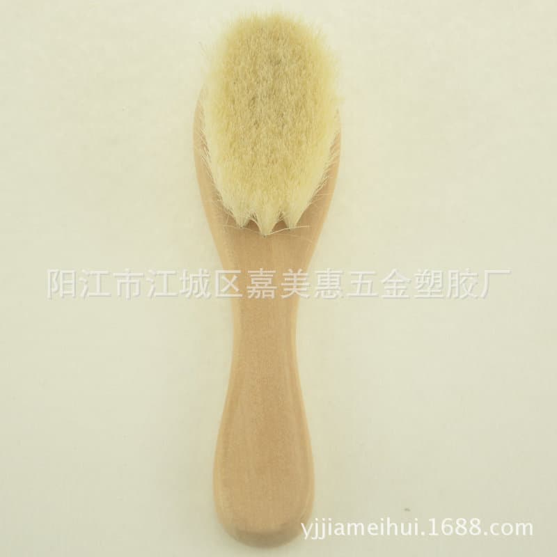 Manufacturer Direct Infant Goat Hair Wooden Handle Brush Infant Animal Hair Brush