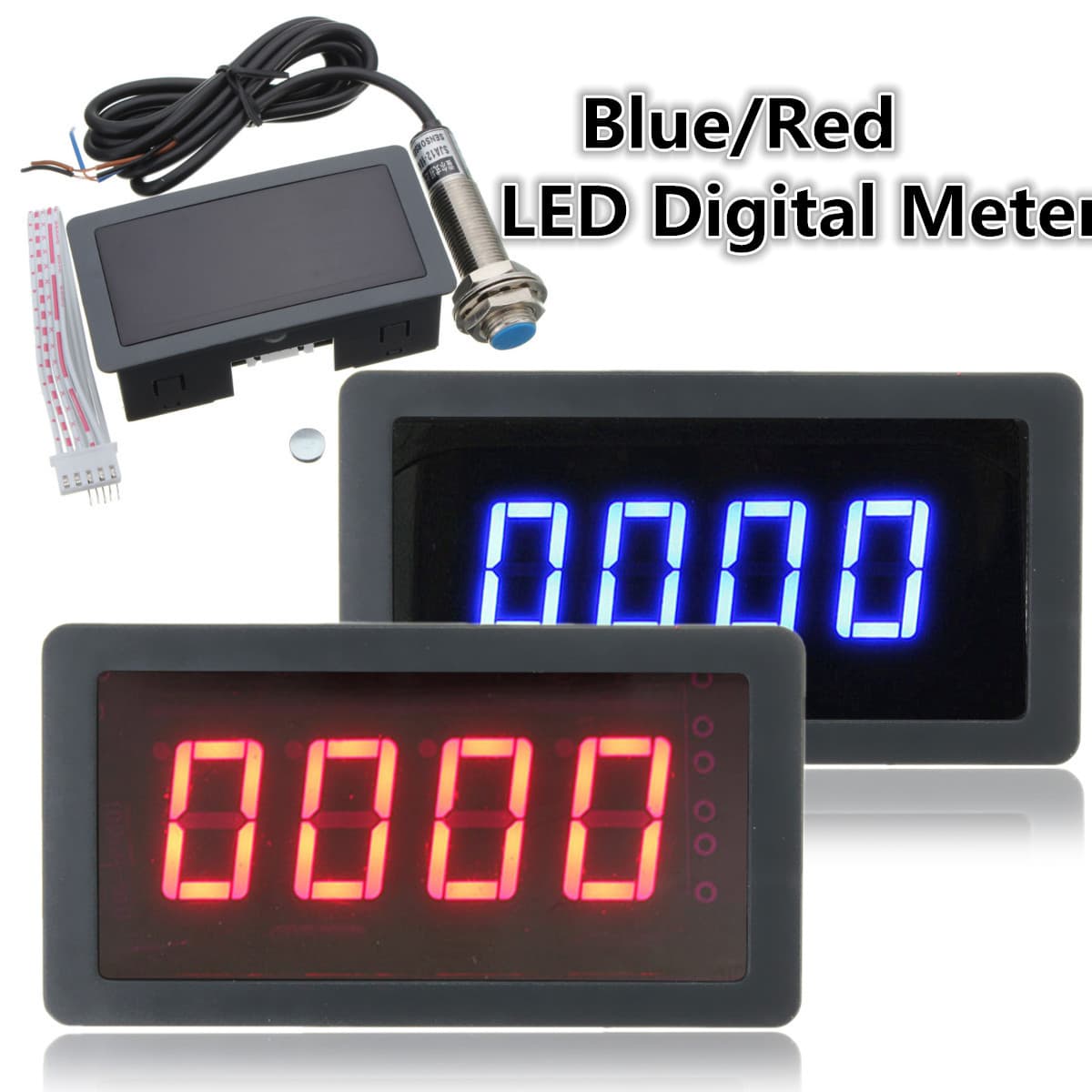 5135 Industrial Counter with Magnetic Control Switch - DC 8-24V Power Supply, Add/Subtract Counter + Switch