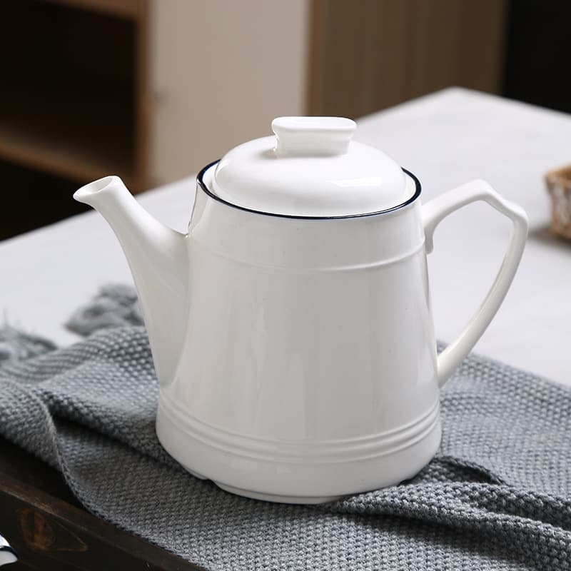 Amazon FBA European Simple Ceramic Coffee Pot Teapot Cold Water Pitcher Large Capacity Flower Tea Pot Home Use