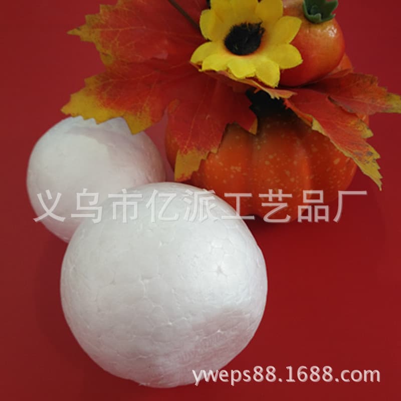 Foam balls, polystyrene solid, double-ball snowman 11.5cm white blanks, EPS preschool art and craft doll accessories