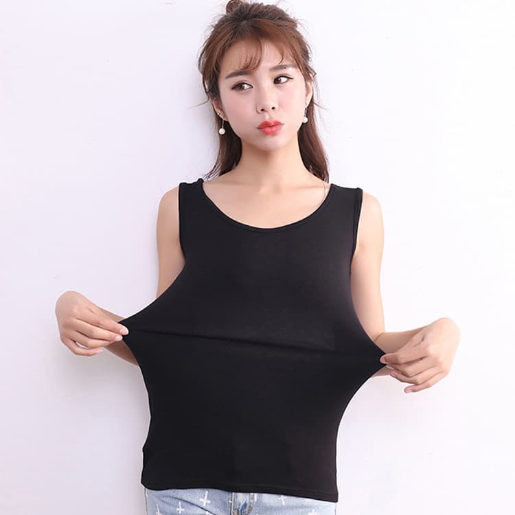 New Korean Style Plus Size Modal Camisole Loose Sleeveless Undershirt for Plump Women Up to 200 kg