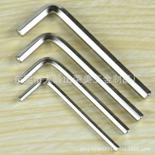 L-Shape Hex Key Set Metric Imperial Hex Wrench Flat Head Allen Key Nickel Plated Zinc Plated Wholesale