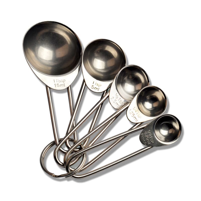 DIY Baking Measuring Spoons, Stainless Steel Measuring Cups and Spoons, 5-Piece Set with Scale, Baking Tool Set Wholesale