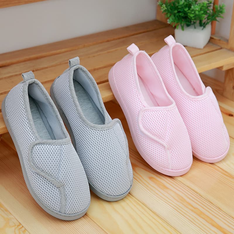 Spring/Autumn/Summer Maternity Shoes with Heel Cover, Waterproof, Non-Slip, Buckle Closure, Breathable Thick Sole for Home Wear