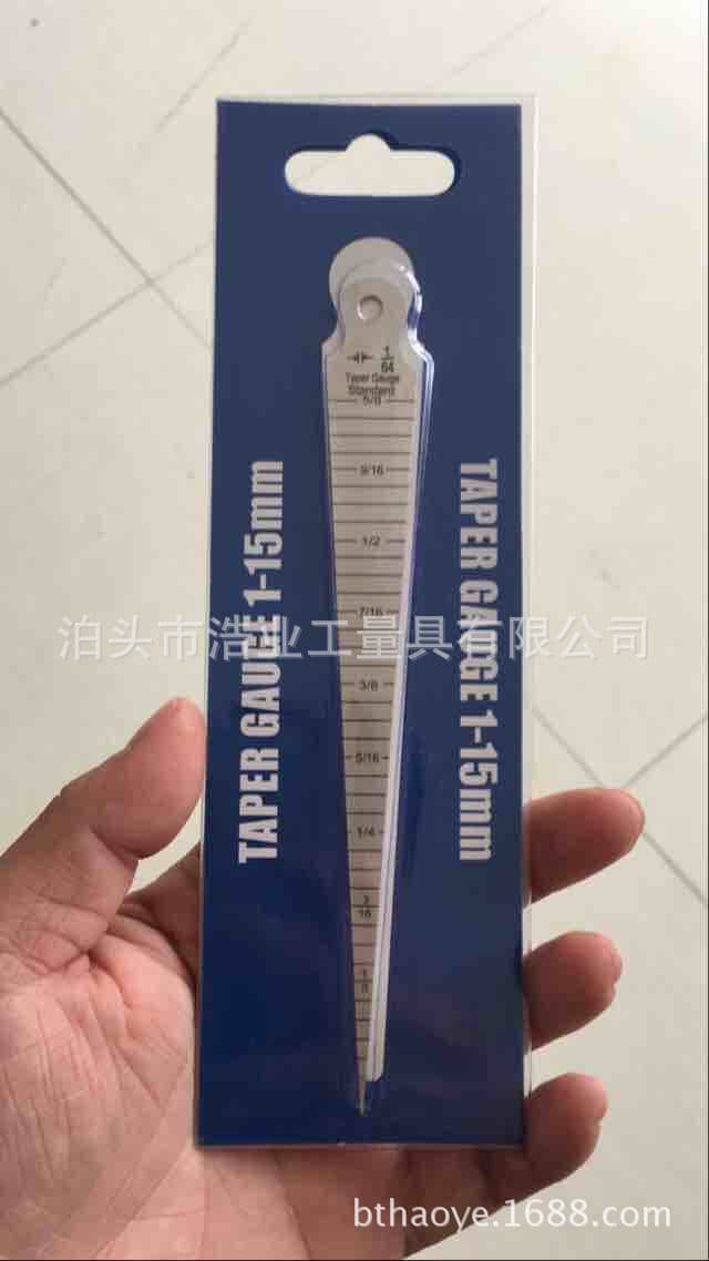 Metric/Imperial slant ruler 1-15 gap gauge 1/64 stainless steel hole gauge 5/8 hole diameter gauge wedge gauge gap tapered ruler