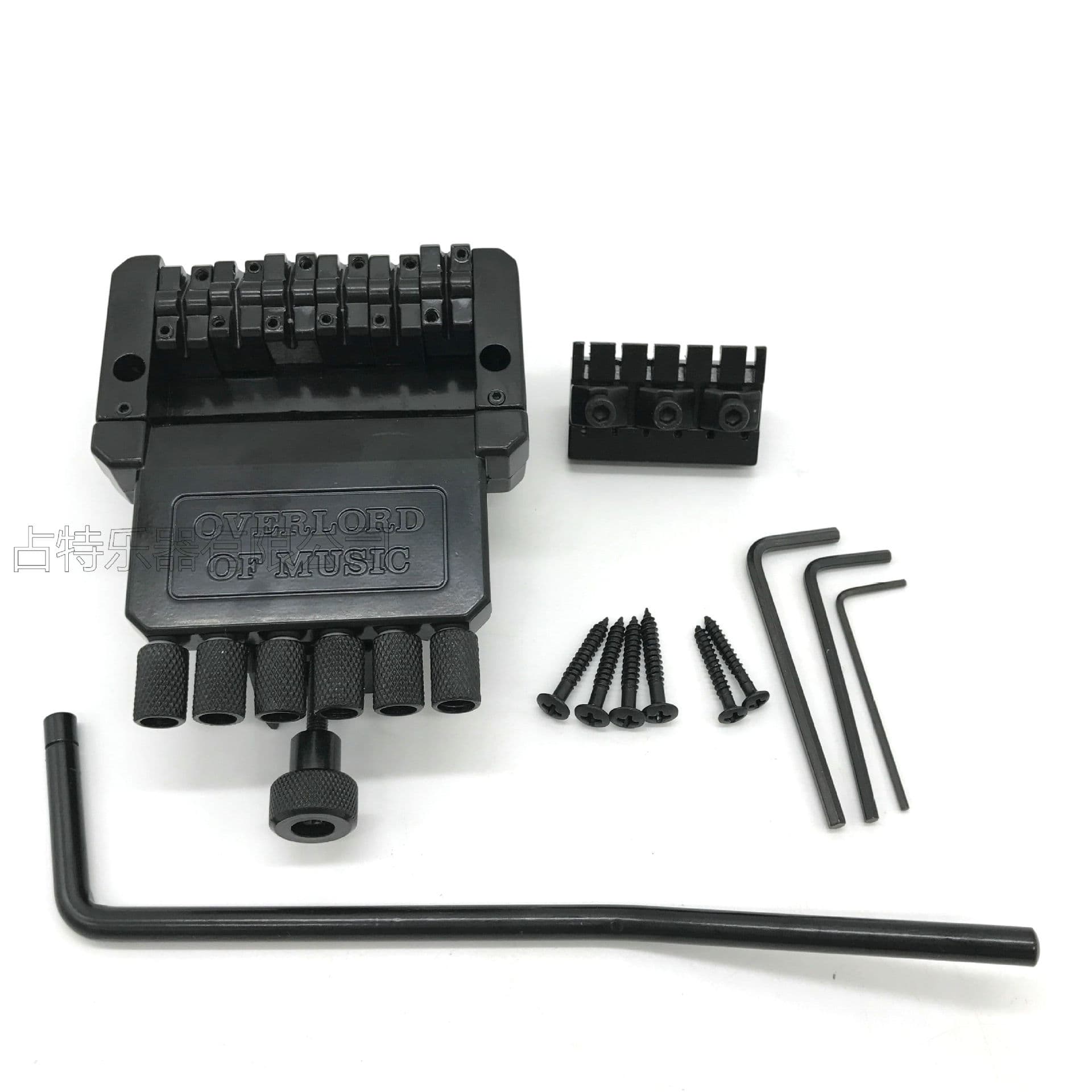 High-End Electric Guitar Parts 6-String Headless Electric Guitar Bridge Black