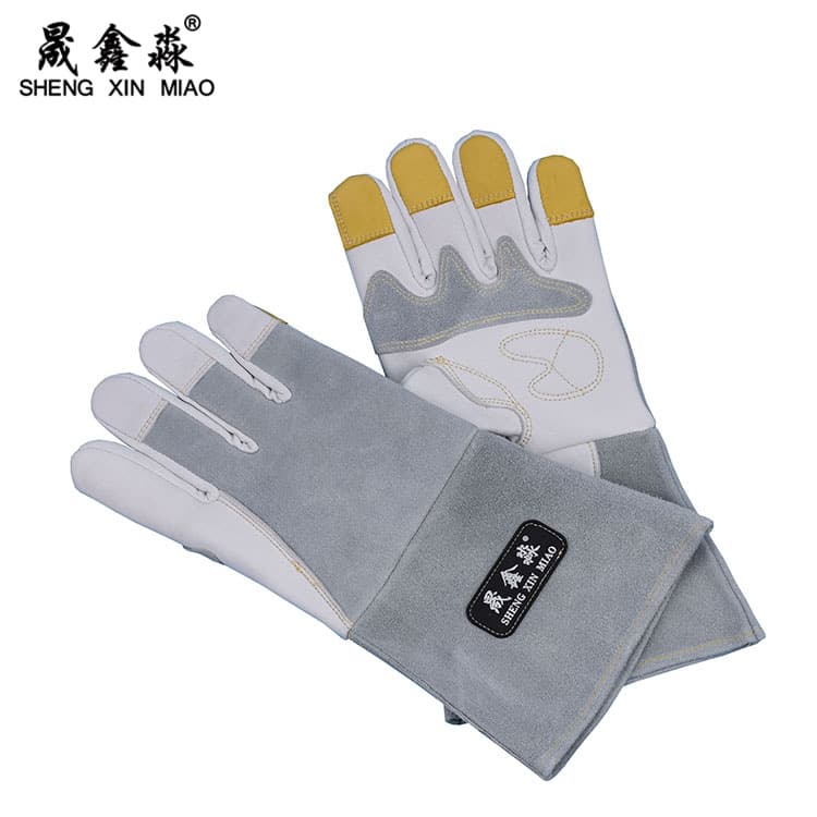 First layer sheepskin welding gloves, handling cleaning gloves, oil field oil, vehicle maintenance protective gloves manufacturer