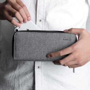 kaka New Men's Long Wallet Oxford Cloth Clutch Youth Casual Fashion Student Korean Style