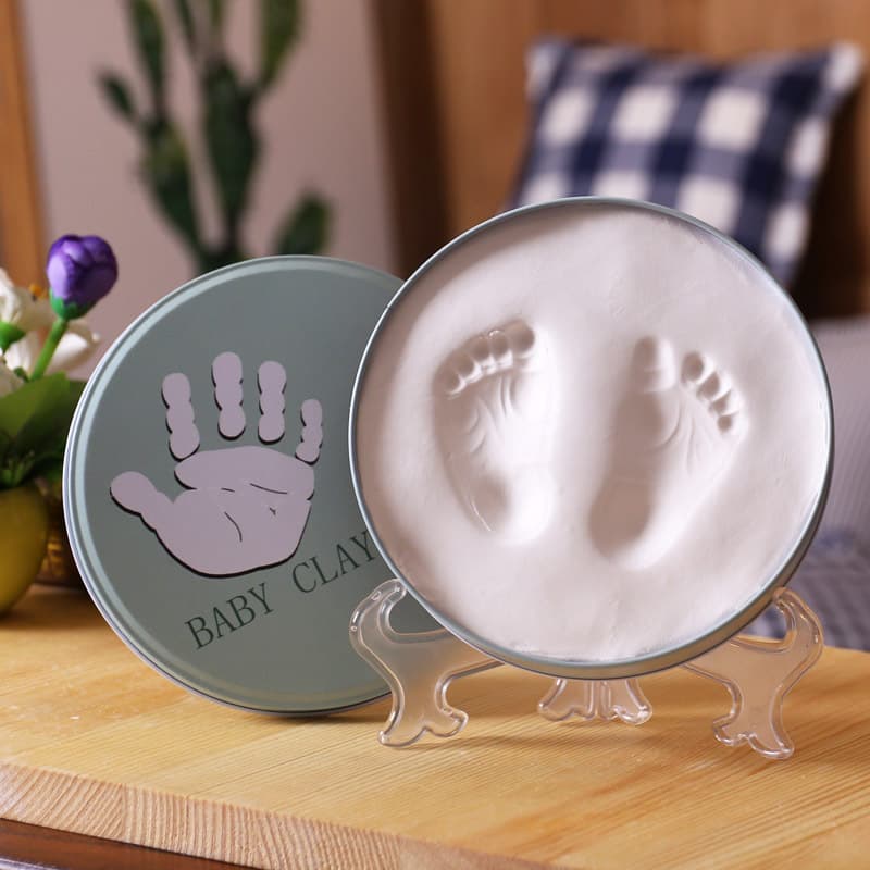 Hand and Foot Music Newborn Baby Hand and Foot Ink Pink Photo Frame Hand and Footprint Souvenir One Year Old Hundred Days Commemorative Sales