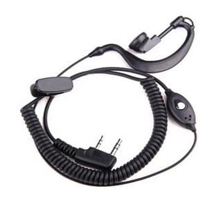 Domestic Walkie-Talkie Headset with Ear Hook, Retractable Cable, Thick and Durable for Baofeng, Wanhua, Beifeng