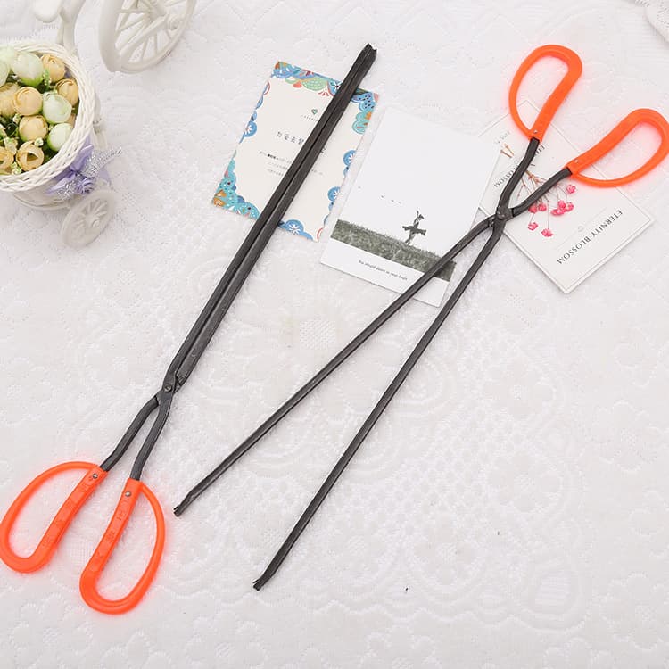 Factory Direct Household Kitchen Tool Stove Fire Tongs Premium Rubber Handle Kitchen Tongs